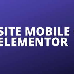 elementor avancado criando um site mobile