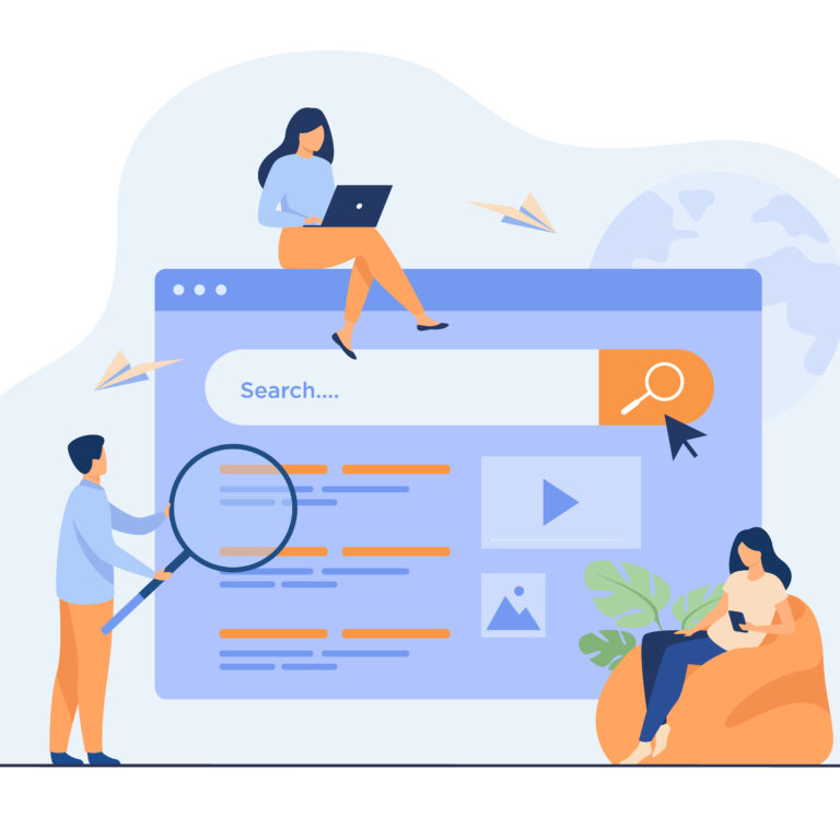 People using search box for query
